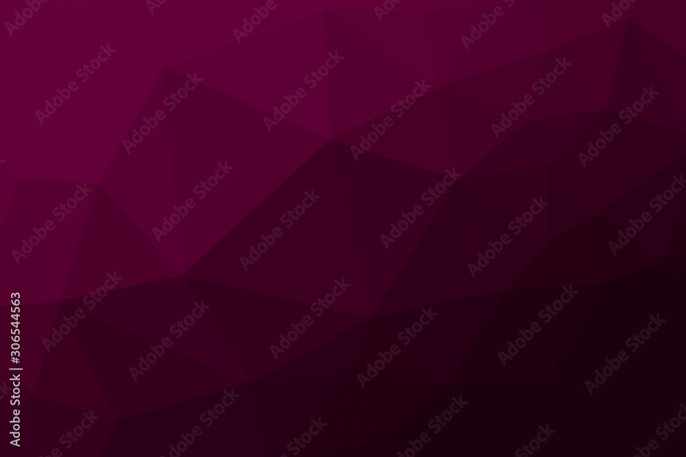 Tyrian purple gradient triangle background, abstract polygon pattern