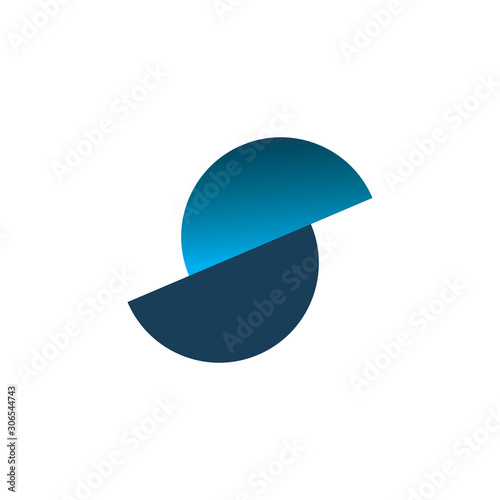 modern color half circle logo design s 