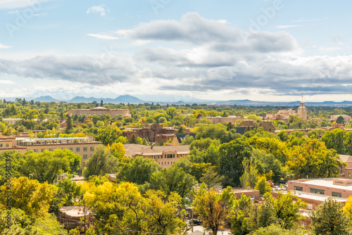 Santa Fe, New Mexico Skyline from Cross of the Martyrs Park
