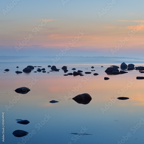 Rocks at the coast of Kasmu (captain's village), Estonia photo