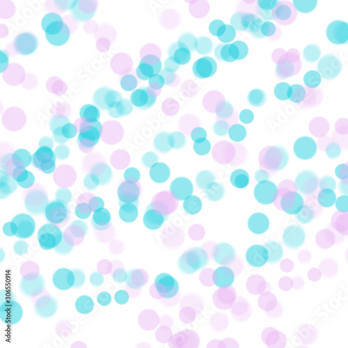 Multicolor watercolor round splashes and stains