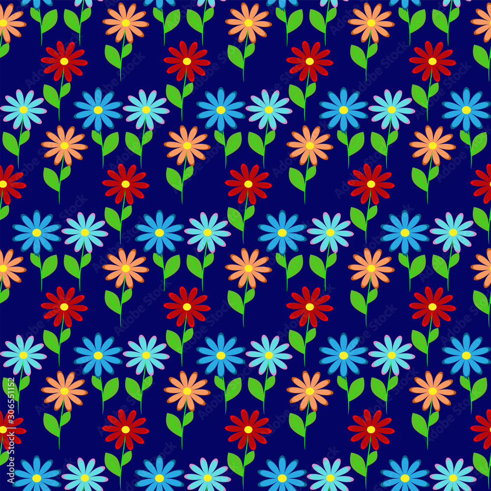 Seamless vector floral pattern Seamless vector floral pattern