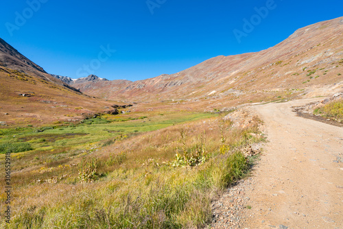 Mountain Road through the San Juan Mountains in Colorado
