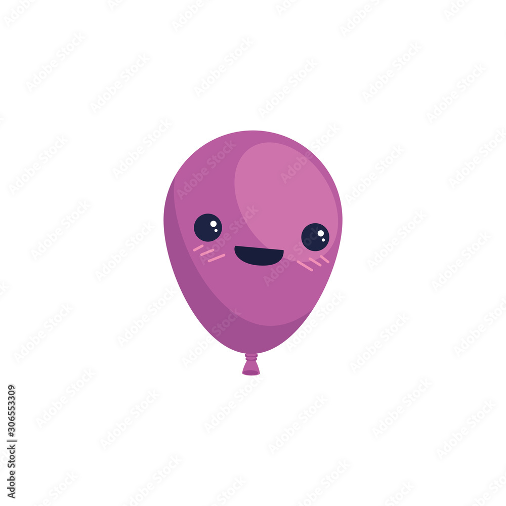 Balloon cartoon design, Party happy birthday festival celebration holiday decoration enjoyment and entertainment theme Vector illustration Balloon cartoon design, Party happy birthday festival celebration holiday decoration enjoyment and entertainment theme Vector illustration