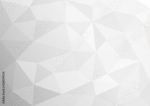 Vector Polygon Abstract White, a triangular shape, with a black background