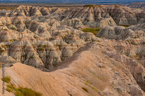 Badlands National Park at Sunset in South Dakota