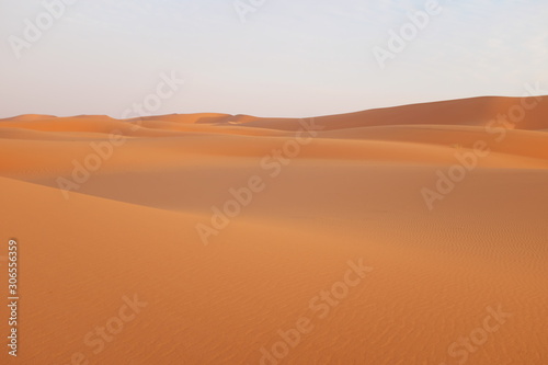 Desert landscape of sand dunes in Riyadh  Saudi Arabia