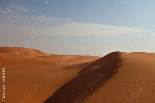 Arabian desert landscape in Riyadh, Saudi Arabia