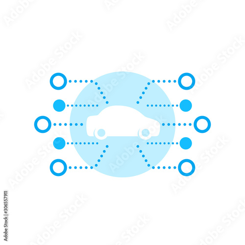 carsharing service vector icon for web and apps