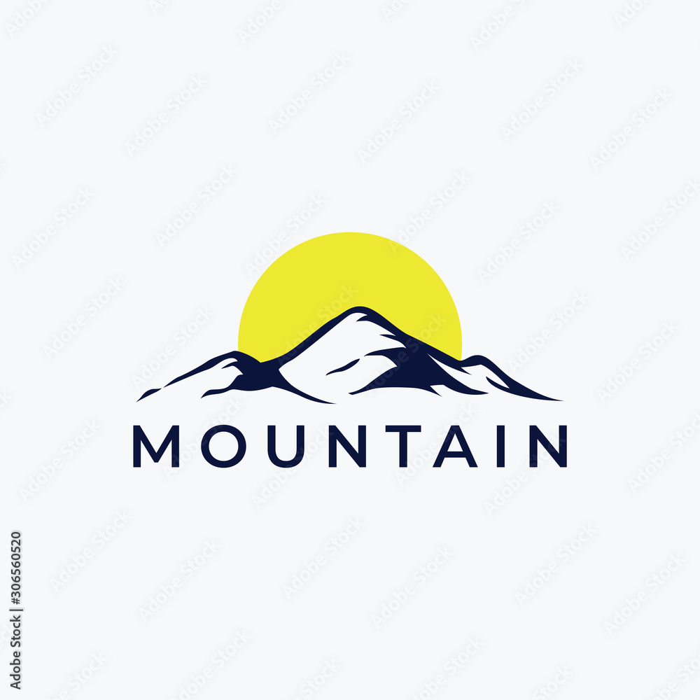 Mountain logo template