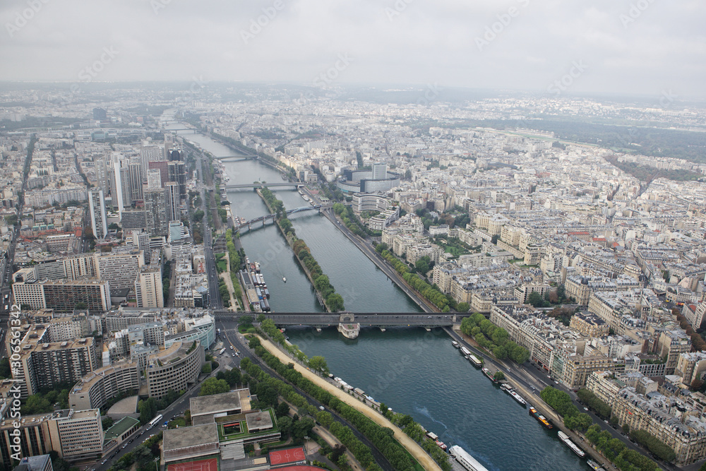 August 2011. Panorama. Paris. France.