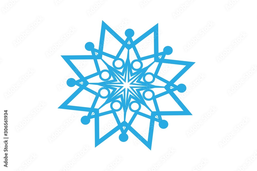 snowflake isolated on white background snowflake isolated on white background