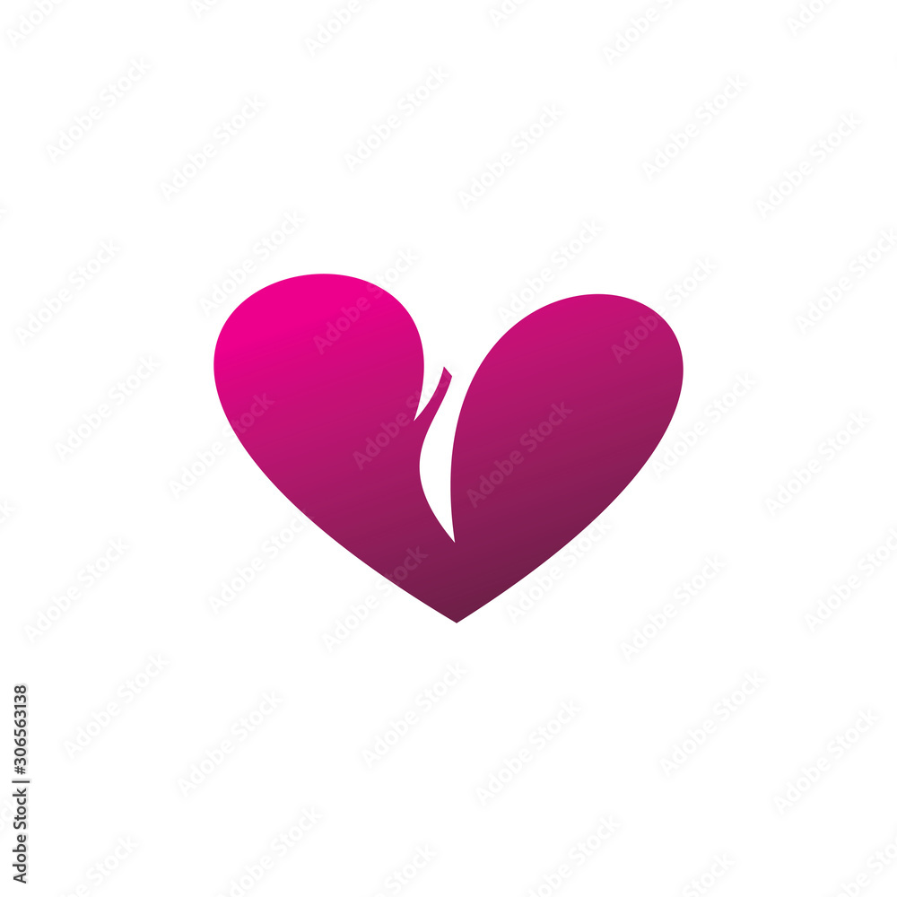 color love art logo design