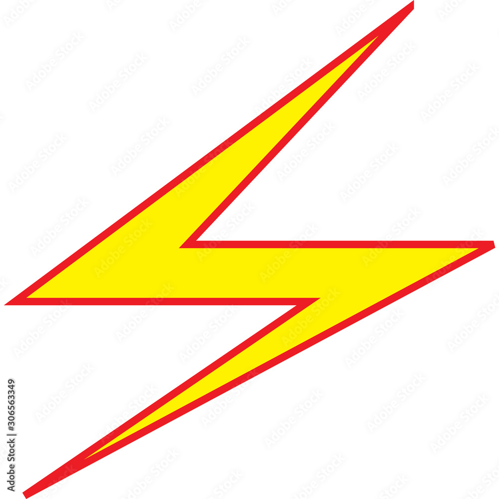 Set Lightning bolt. Thunderbolt, lightning strike, Modern flat style vector illustration. Set Lightning bolt. Thunderbolt, lightning strike, Modern flat style vector illustration.