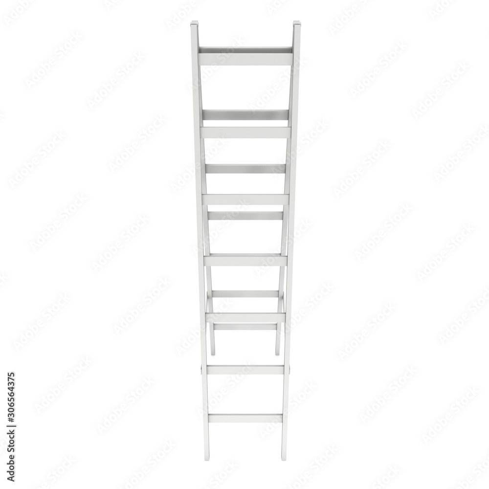Step ladder. 3d render isolated on white Step ladder. 3d render isolated on white