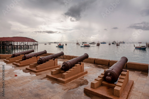 canons at Stonetown sea front