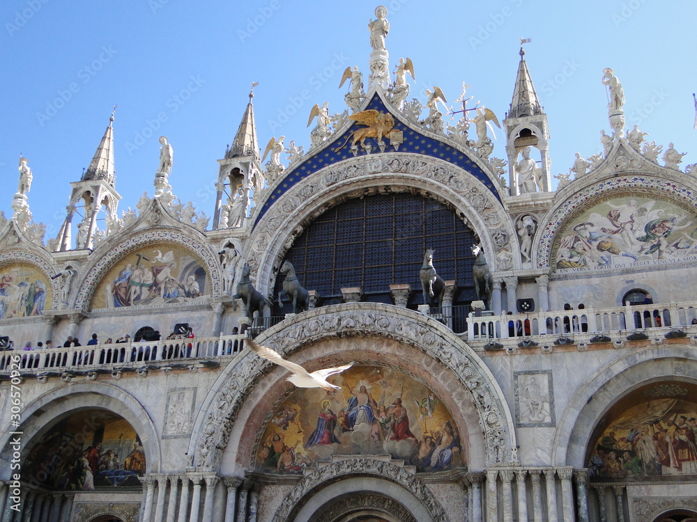  Venice, italy. Architecture, canals, sculptures, gondolas, basilicas.