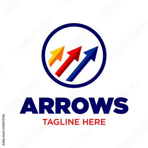 Free Download Arrow Logo Icon Vector Template - GFXLoad