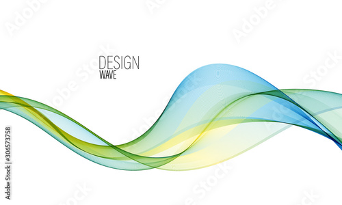 Abstract wave vector background, rainbow waved lines for brochure, website, flyer design. Spectrum wave color. Smoky color wave.