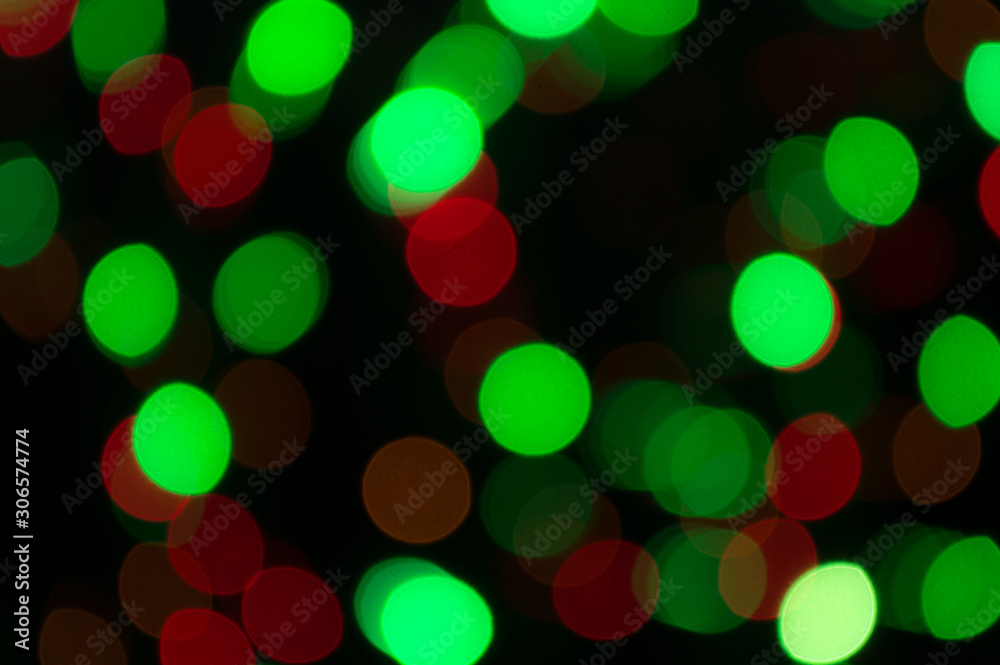 Christmas garland with colorful lights. Christmas garland with colorful lights.