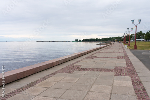 Petrozavodsk. The Onega lake embankment