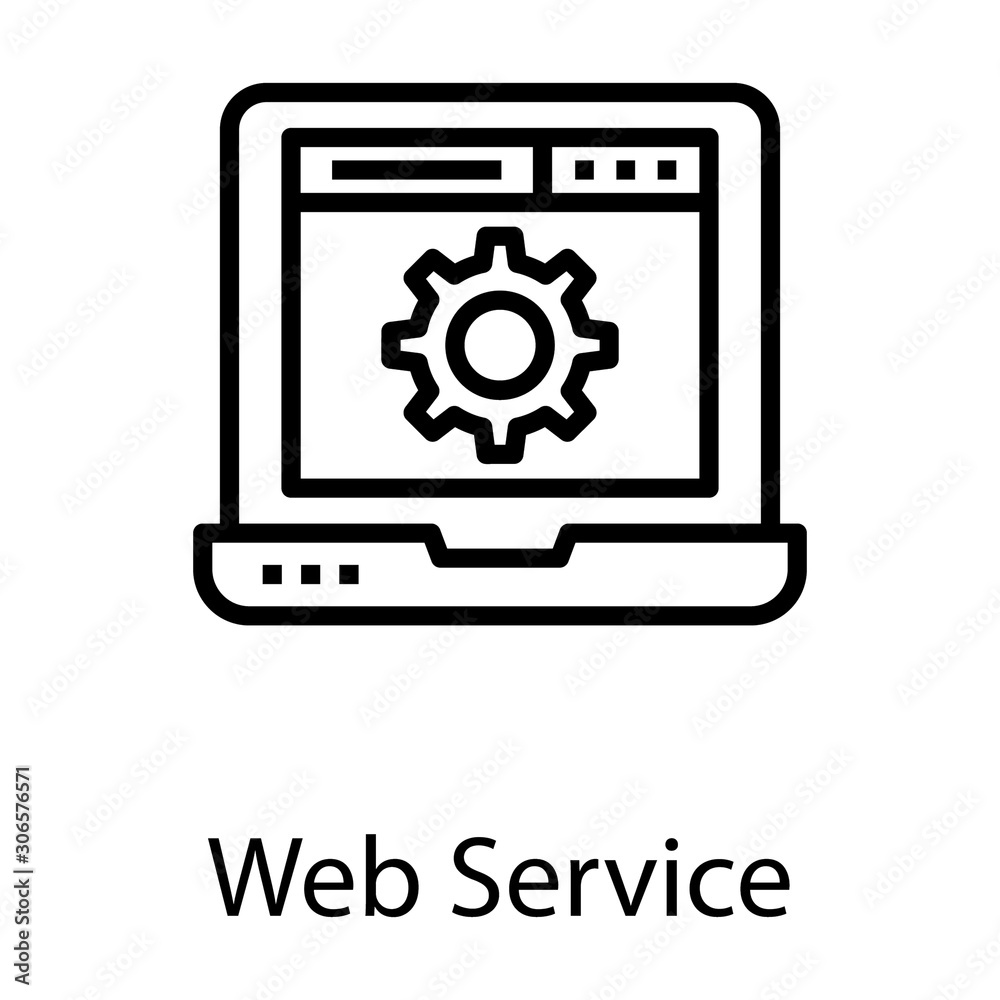 Web Setting Vector Web Setting Vector