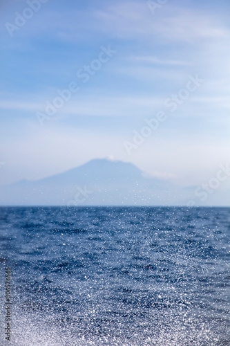 Seaside view at Agung volca...