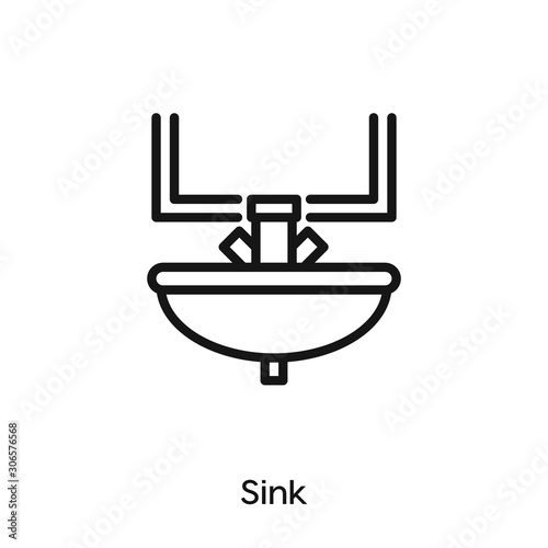 Sink icon vector. Basin icon vector symbol illustration. Modern simple vector icon for your design. Sink, Basin icon vector	