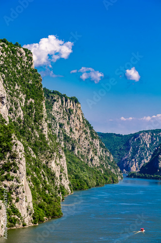 Danube river in the Iron Ga...