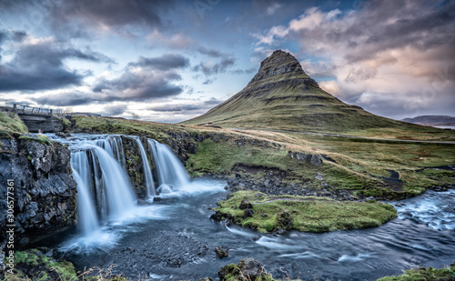 famous Kirkufell mountain on snaefellsness peninsula in western Iceland, landscape photography