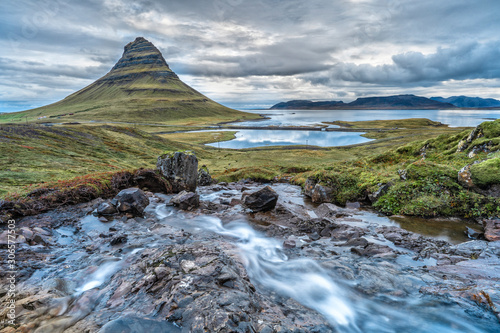 famous Kirkufell mountain on snaefellsness peninsula in western Iceland, landscape photography © Uwe