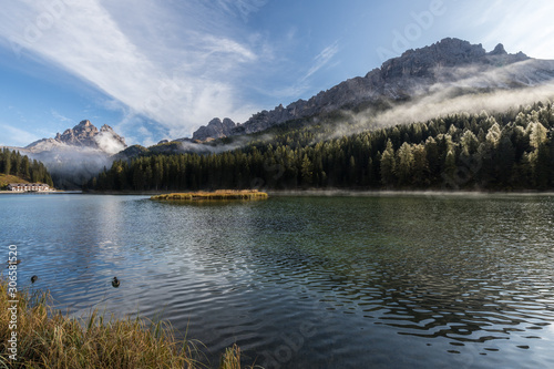 Dolomites  reflections in Lake Misurina 