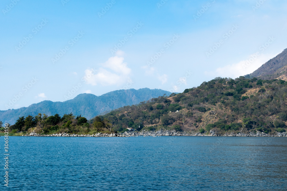 Coastline of Panajachel Guatemala on Lake Atitlan Stock Photo | Adobe Stock