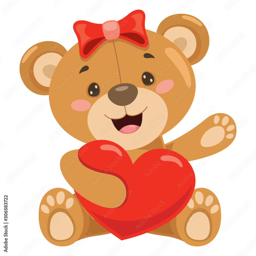 Little Funny Teddy Bear Cartoon Little Funny Teddy Bear Cartoon