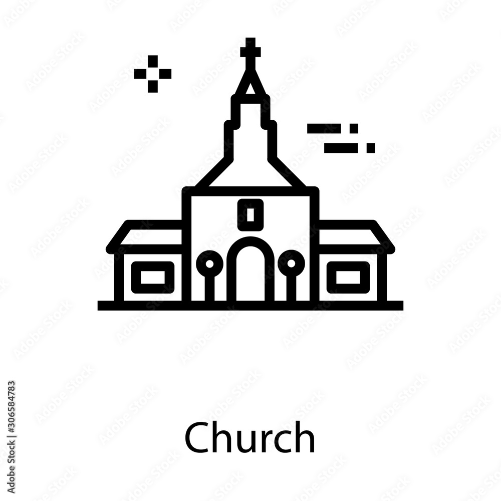  Church Building Vector 