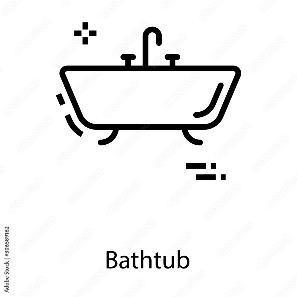 Spa Bathtub Vector Spa Bathtub Vector