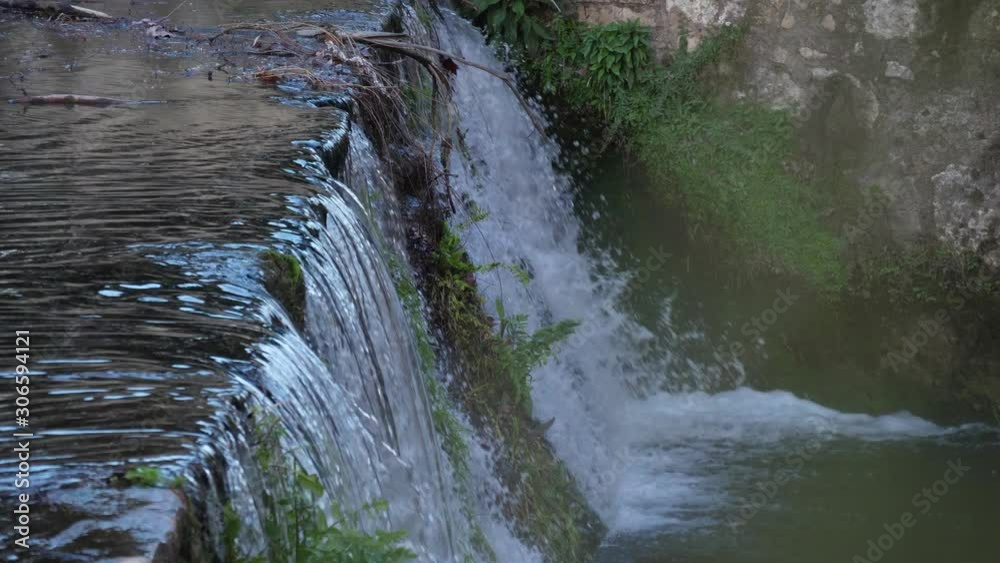 beautiful crystal water waterfall cascade in forest 4k beautiful crystal water waterfall cascade in forest 4k