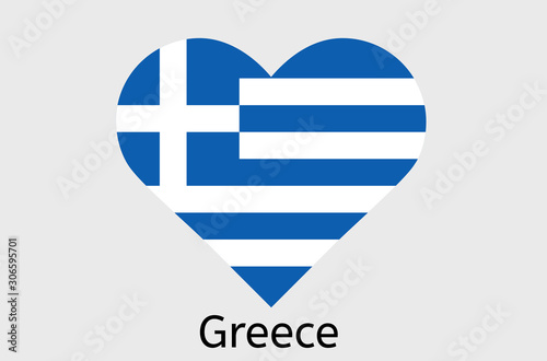 Grecian flag icon, Greek country flag vector illustration