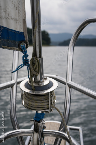 Roller furler on sailing boat
