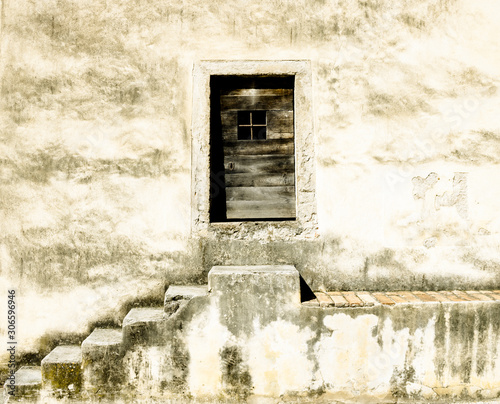 Castiglioncello, Tuscany, Italy. Ancient Medicean door. photo
