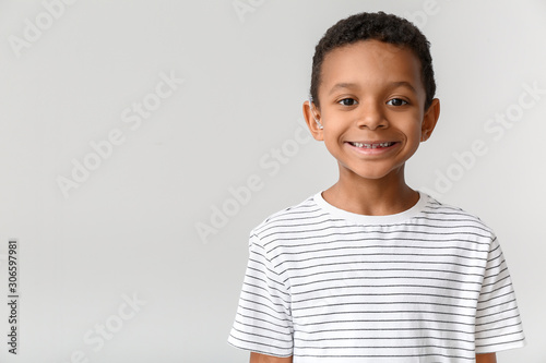 Little African-American boy...