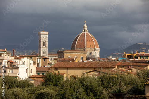 Florence in the afternoon. View of the historic center.