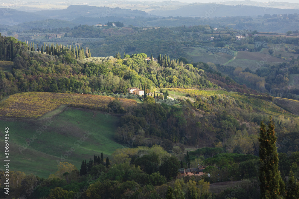 Magnificent Tuscan landscape under the sun