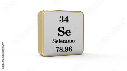 3d Selenium Element Sign. Stock image	