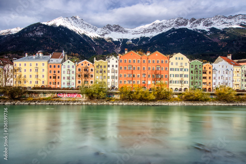 panoramic view of innsbruck river side