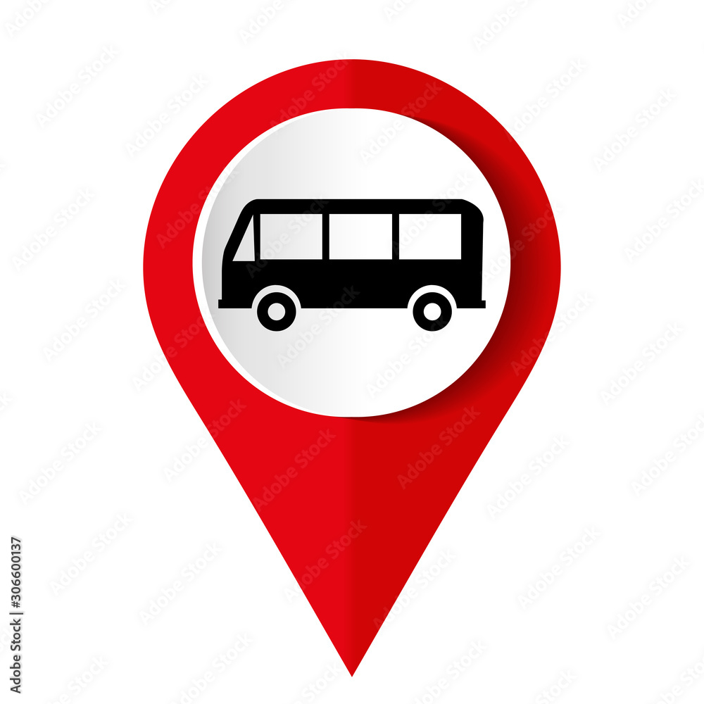 Bus icon on a white background. Vector illustration. Bus icon on a white background. Vector illustration.