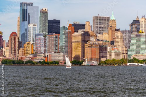 View of south Manhattan from Hudson River