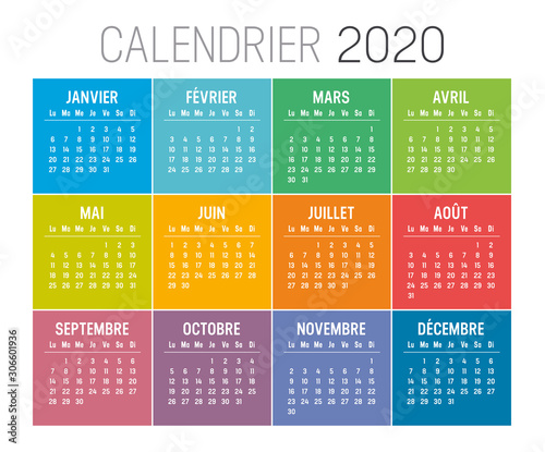 Calendrier Agenda 2020