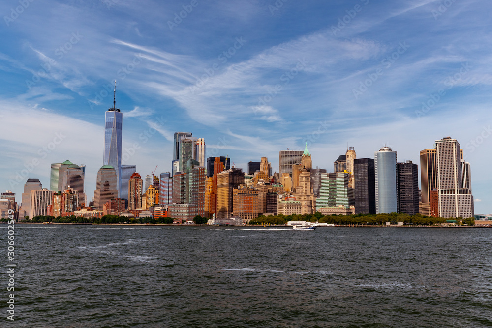 View of south Manhattan from Hudson River