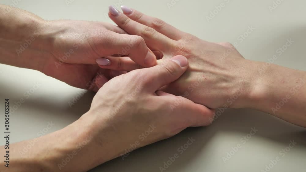 man removes the ring to woman. 4k man removes the ring to woman. 4k